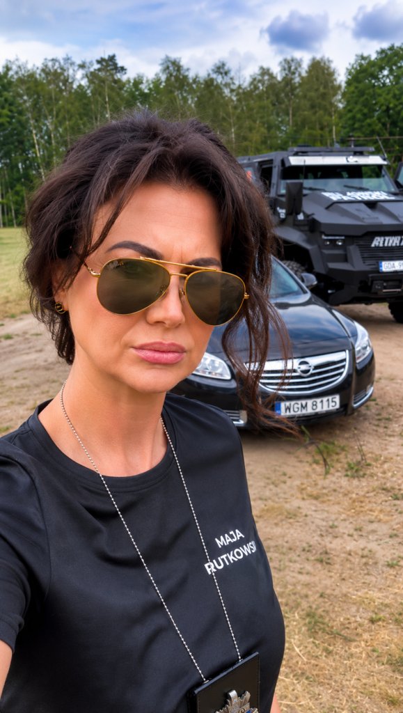 Maja Rutkowski podczas działań Biura Rutkowski w długi weekend
