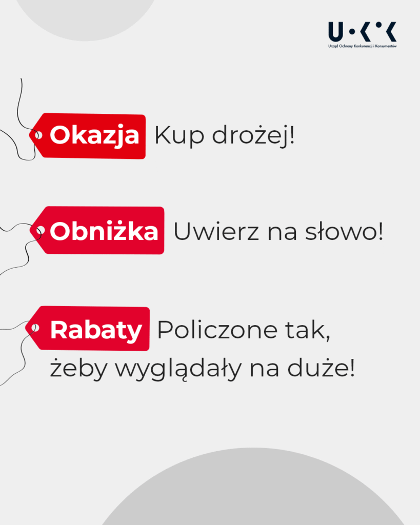 Fałszywe promocje – okazja, obniżka i rabaty pod lupą UOKiK