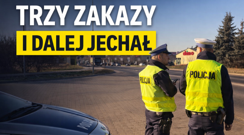 policja kontrola drogowa Śrem kierowca z zakazem prowadzenia pojazdów