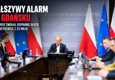 Fałszywy alarm w Gdańsku podczas odprawy służb w Rządowym Centrum Bezpieczeństwa