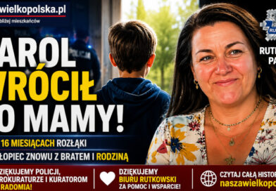 Karol wrócił do mamy po 16 miesiącach. Wspólne działania Policji, Prokuratury Rejonowej w Radomiu i kuratorów doprowadziły do wykonania orzeczenia sądu.