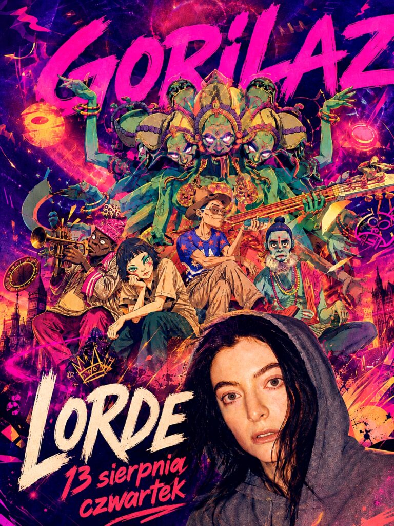Gorillaz i Lorde – BitterSweet 2026 w Poznaniu, 13 sierpnia na Cytadeli