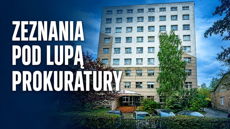 udynek prokuratury i napis „Zeznania pod lupą prokuratury” – sprawa Arkadiusza Augustyńskiego