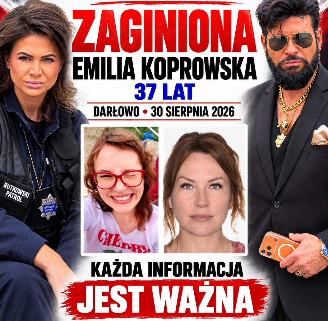 Biuro Rutkowski oferuje 50 000 zł nagrody za informację, gdzie przebywa zaginiona Emilia Koprowska