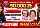 Biuro Rutkowski oferuje 50 000 zł nagrody za informację, gdzie przebywa zaginiona Emilia Koprowska