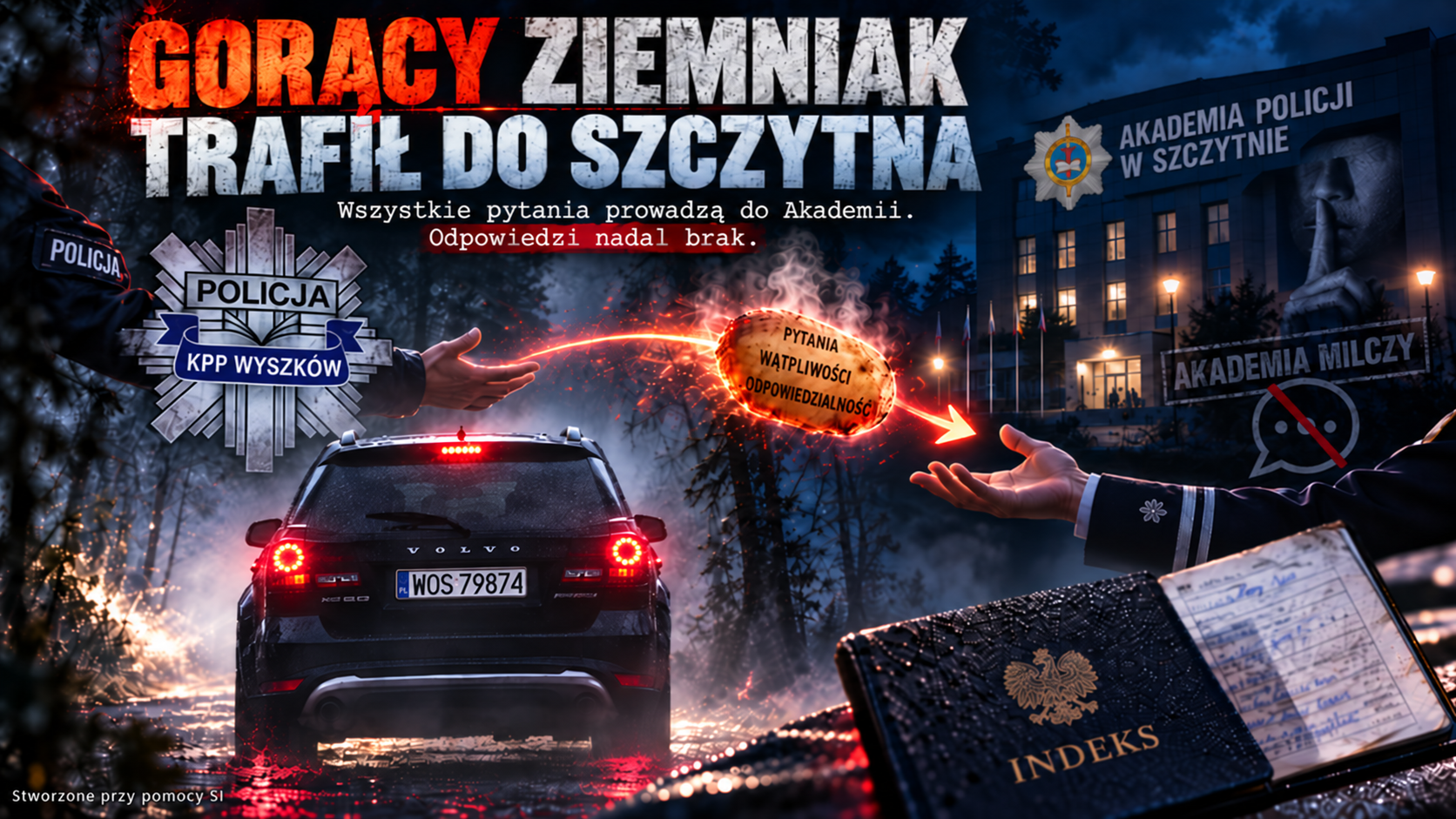Policjantka z Wyszkowa, „indeks” i spotkanie w lesie. Pytania trafiły do Akademii Policji w Szczytnie